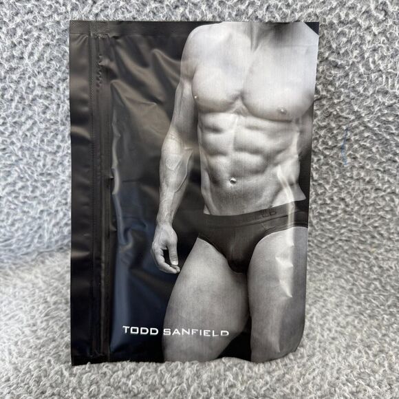 Todd Sanfield Brief Underwear men's Small Indigo Blue Defiant Endurance Mesh NEW - Picture 2 of 9